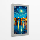 Puente en la noche II - Caperh | Cuadro decorativo de Canvas Lab