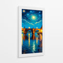 Puente en la noche II - Caperh | Cuadro decorativo de Canvas Lab