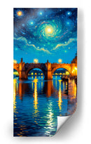 Puente en la noche II - Caperh | Cuadro decorativo de Canvas Lab