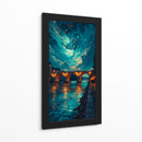 Puente en la noche III - Caperh | Cuadro decorativo de Canvas Lab
