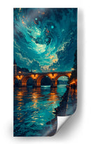 Puente en la noche III - Caperh | Cuadro decorativo de Canvas Lab