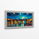 Puente en la noche - Caperh | Cuadro decorativo de Canvas Lab