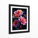 Ramo de flores sobre negro II - Caperh | Cuadro decorativo de Canvas Lab