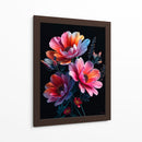 Ramo de flores sobre negro II - Caperh | Cuadro decorativo de Canvas Lab