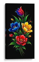 Ramo de flores sobre negro - Caperh | Cuadro decorativo de Canvas Lab