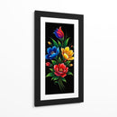 Ramo de flores sobre negro - Caperh | Cuadro decorativo de Canvas Lab