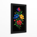 Ramo de flores sobre negro - Caperh | Cuadro decorativo de Canvas Lab