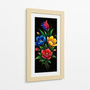 Ramo de flores sobre negro - Caperh | Cuadro decorativo de Canvas Lab
