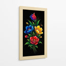 Ramo de flores sobre negro - Caperh | Cuadro decorativo de Canvas Lab