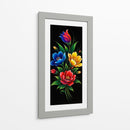Ramo de flores sobre negro - Caperh | Cuadro decorativo de Canvas Lab