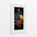 Ramo de flores sobre negro - Caperh | Cuadro decorativo de Canvas Lab