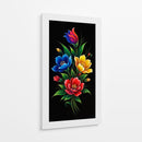 Ramo de flores sobre negro - Caperh | Cuadro decorativo de Canvas Lab