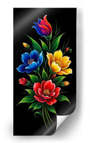 Ramo de flores sobre negro - Caperh | Cuadro decorativo de Canvas Lab