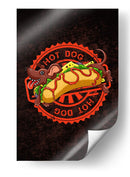 Perro Caliente Real  - Puffy Design | Cuadro decorativo de Canvas Lab