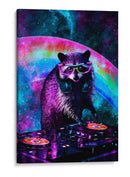 Mapache Estelar - Puffy Design | Cuadro decorativo de Canvas Lab
