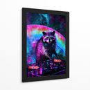Mapache Estelar - Puffy Design | Cuadro decorativo de Canvas Lab