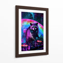 Mapache Estelar - Puffy Design | Cuadro decorativo de Canvas Lab