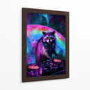 Mapache Estelar - Puffy Design | Cuadro decorativo de Canvas Lab