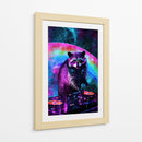 Mapache Estelar - Puffy Design | Cuadro decorativo de Canvas Lab