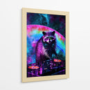 Mapache Estelar - Puffy Design | Cuadro decorativo de Canvas Lab