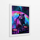 Mapache Estelar - Puffy Design | Cuadro decorativo de Canvas Lab