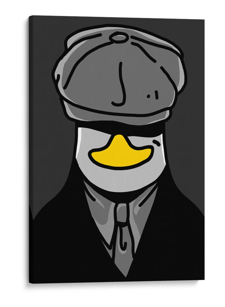 El Pato Elegante - Puffy Design | Cuadro decorativo de Canvas Lab
