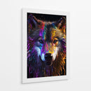 Lobo Cromático - Puffy Design | Cuadro decorativo de Canvas Lab