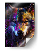 Lobo Cromático - Puffy Design | Cuadro decorativo de Canvas Lab