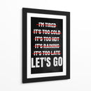 Cero Excusas - Puffy Design | Cuadro decorativo de Canvas Lab