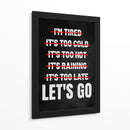 Cero Excusas - Puffy Design | Cuadro decorativo de Canvas Lab