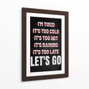 Cero Excusas - Puffy Design | Cuadro decorativo de Canvas Lab