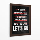 Cero Excusas - Puffy Design | Cuadro decorativo de Canvas Lab