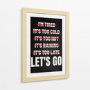 Cero Excusas - Puffy Design | Cuadro decorativo de Canvas Lab