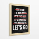 Cero Excusas - Puffy Design | Cuadro decorativo de Canvas Lab