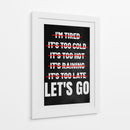 Cero Excusas - Puffy Design | Cuadro decorativo de Canvas Lab