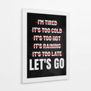 Cero Excusas - Puffy Design | Cuadro decorativo de Canvas Lab
