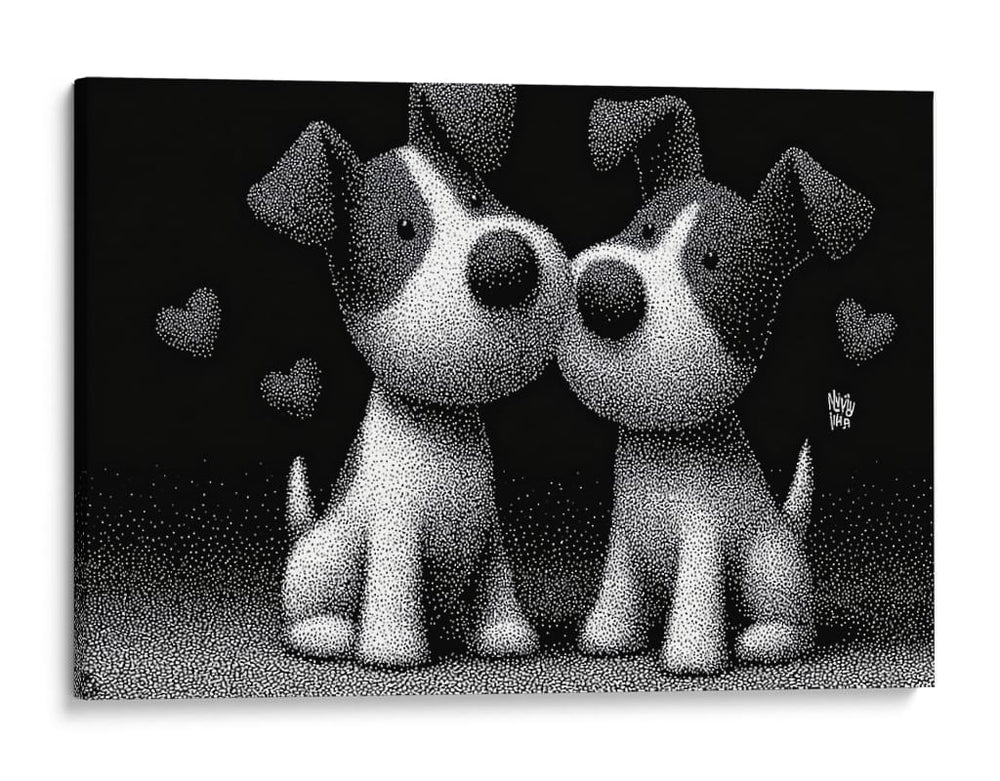 Pareja canina - DIEGO D L | Cuadro decorativo de Canvas Lab