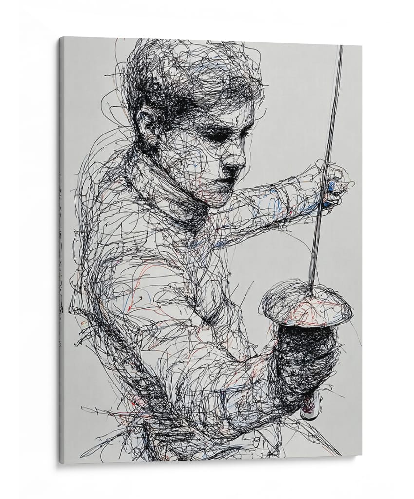 Esgrimista - DIEGO D L | Cuadro decorativo de Canvas Lab