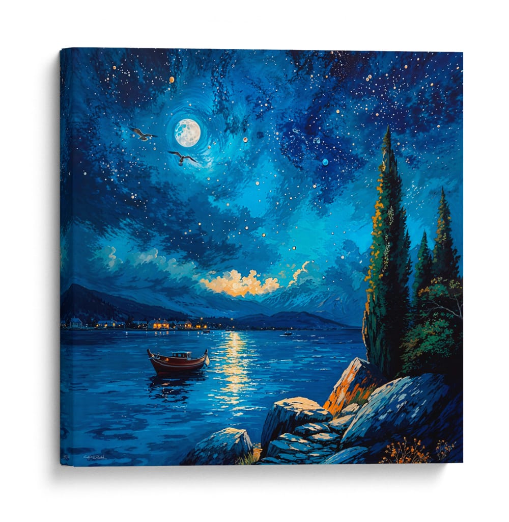 Serenidad nocturna - Caperh | Cuadro decorativo de Canvas Lab