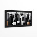 Cafeteras animadas - DIEGO D L | Cuadro decorativo de Canvas Lab