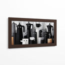 Cafeteras animadas - DIEGO D L | Cuadro decorativo de Canvas Lab