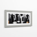 Cafeteras animadas - DIEGO D L | Cuadro decorativo de Canvas Lab