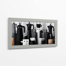 Cafeteras animadas - DIEGO D L | Cuadro decorativo de Canvas Lab