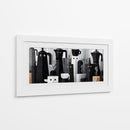 Cafeteras animadas - DIEGO D L | Cuadro decorativo de Canvas Lab