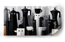 Cafeteras animadas - DIEGO D L | Cuadro decorativo de Canvas Lab