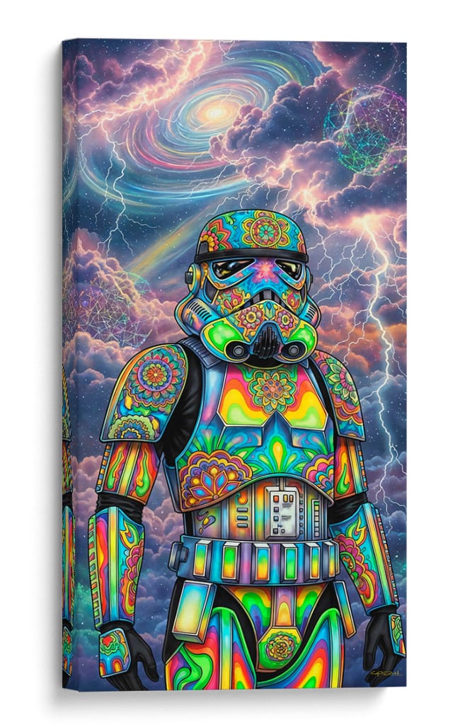 Sicodelic Stormtrooper - Caperh | Cuadro decorativo de Canvas Lab