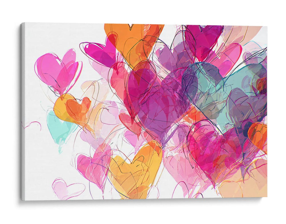 Corazones - DIEGO D L | Cuadro decorativo de Canvas Lab