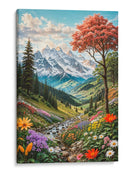 Valle primaveral alpino - Caperh | Cuadro decorativo de Canvas Lab