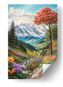 Valle primaveral alpino - Caperh | Cuadro decorativo de Canvas Lab