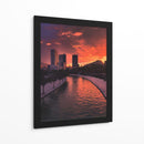 Metrópolis en llamas - Carvill | Cuadro decorativo de Canvas Lab